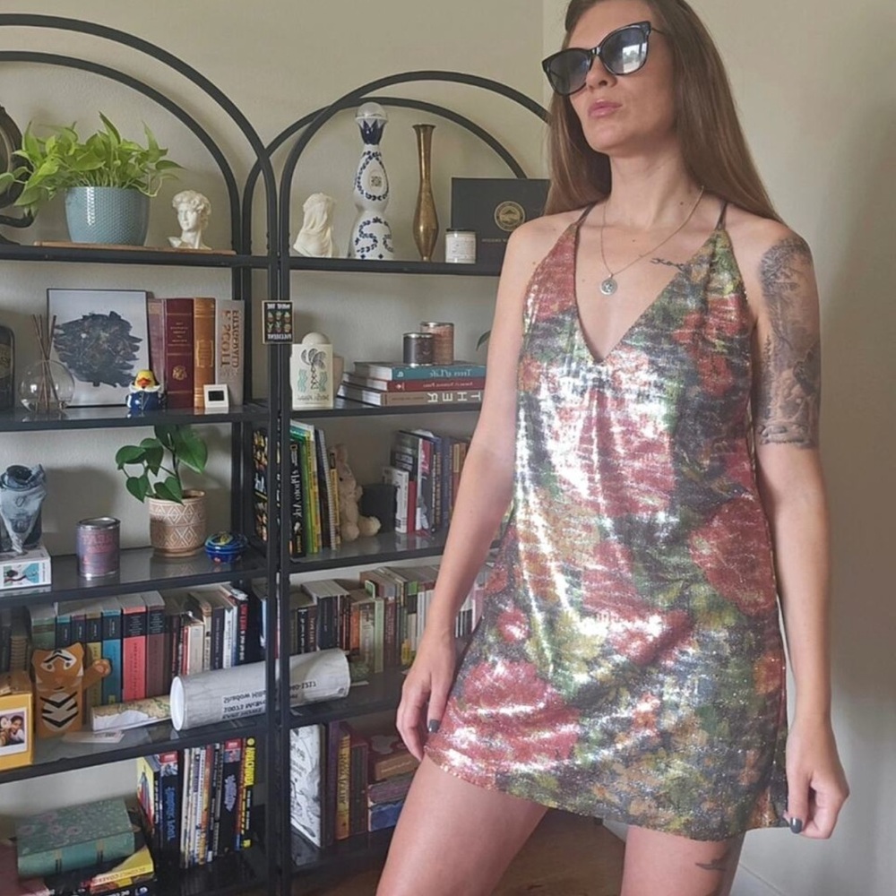 Free People Sequin Mini Dress
